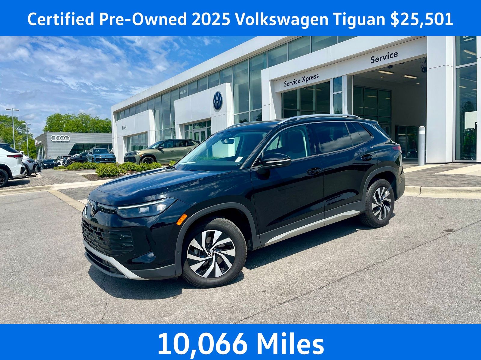 Deep Black Pearl 2025 Volkswagen Tiguan S FWD SUV / Crossover Front-Wheel Drive 8-Speed Automatic