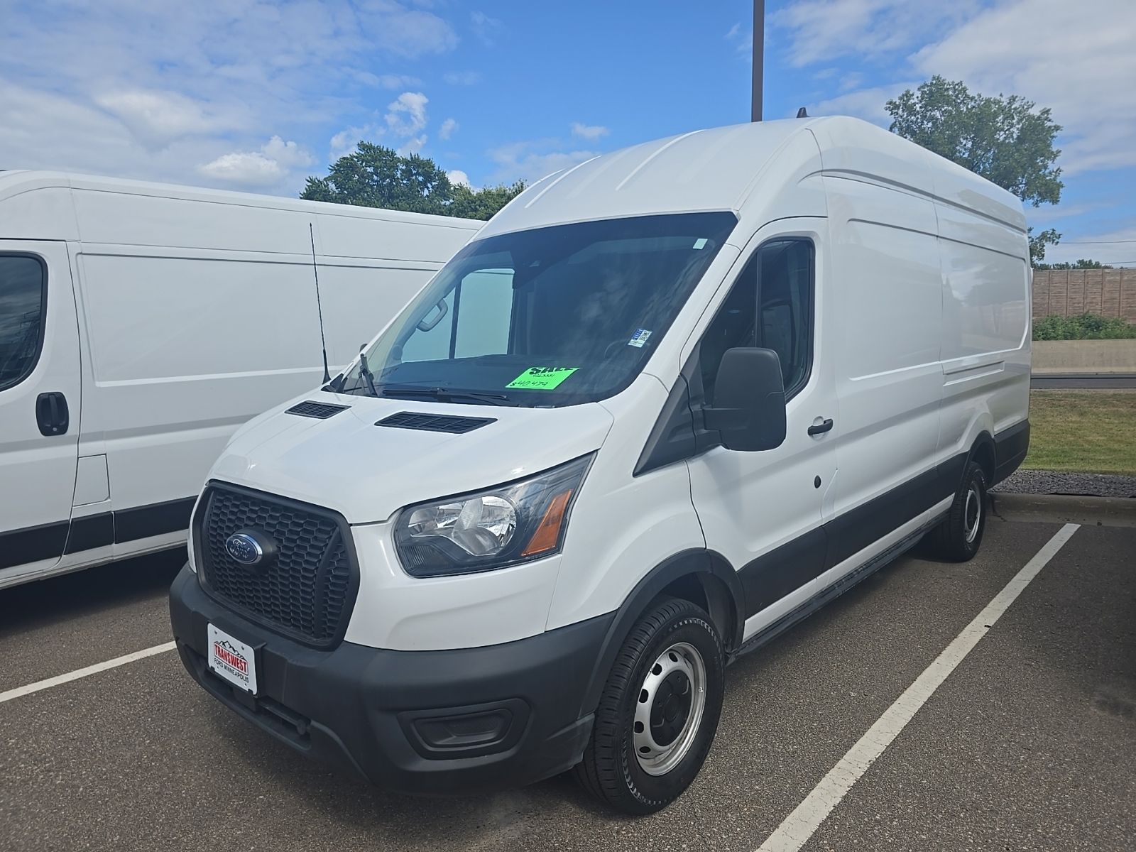 Oxford White 2023 Ford Transit Cargo Van Rear-Wheel Drive