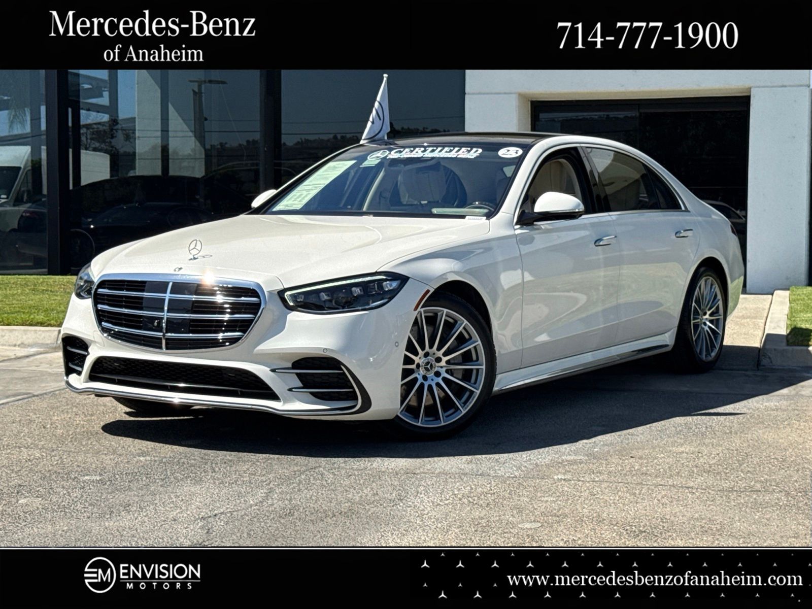 MANUFAKTUR Diamond White 2023 Mercedes-Benz S-Class Sedan All-Wheel Drive 9-Speed Automatic