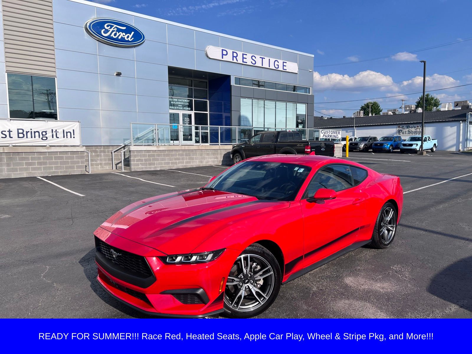 Race Red 2024 Ford Mustang Coupe Rear-Wheel Drive Automatic