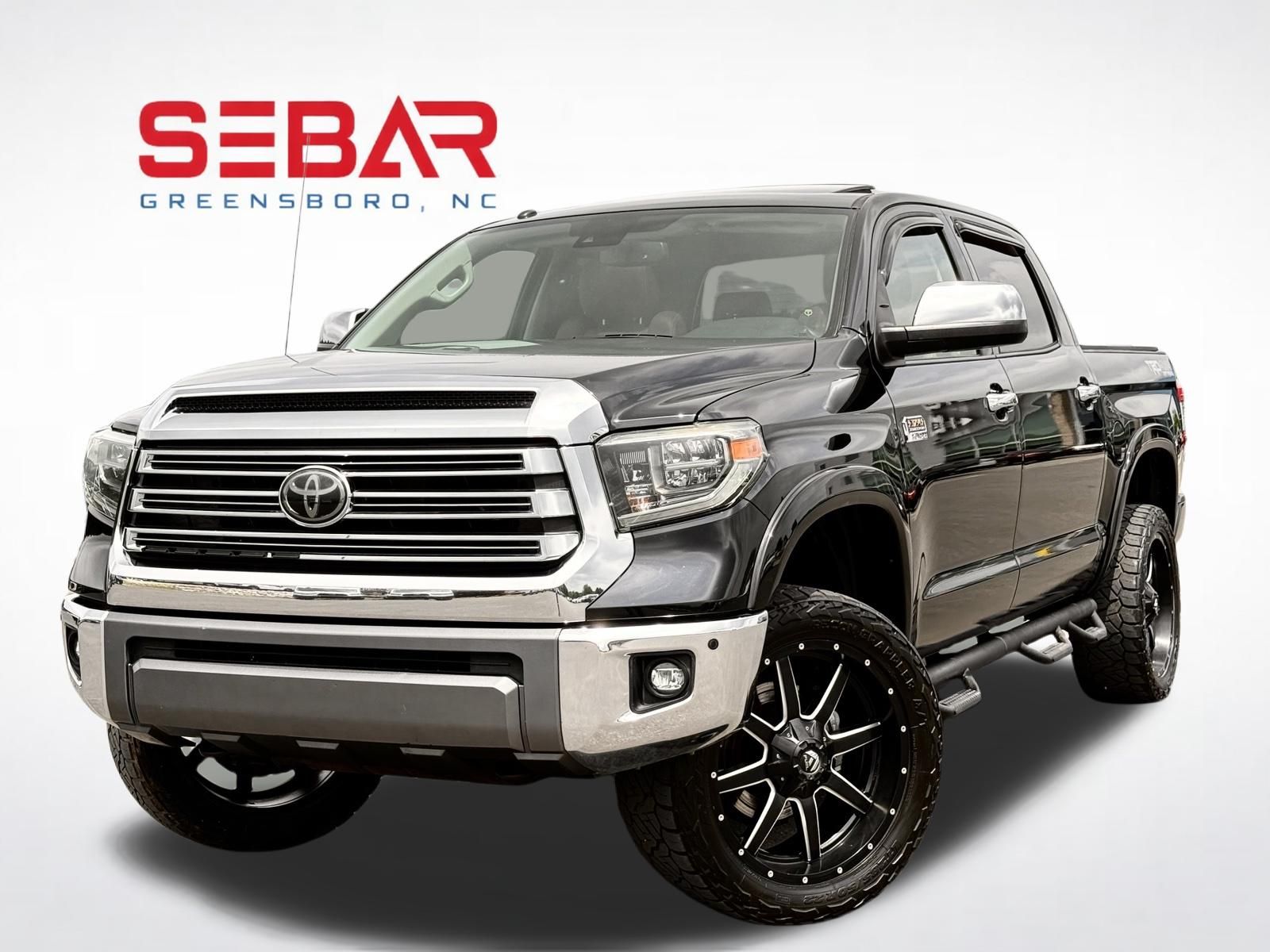 Midnight Black Metallic 2018 Toyota Tundra 1794 Edition CrewMax 5.7L FFV 4WD Pickup Truck Four-Wheel Drive 6-Speed Automatic Overdrive