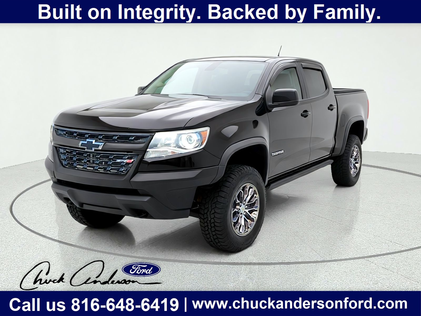 Black 2018 Chevrolet Colorado Pickup Truck Four-Wheel Drive 8-Speed Automatic