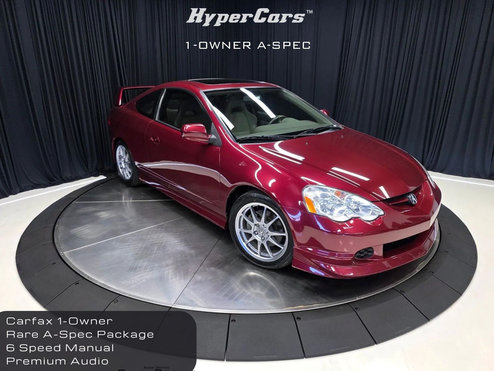 Red 2003 Acura RSX Type-S FWD Coupe Front-Wheel Drive 6-Speed Manual Overdrive