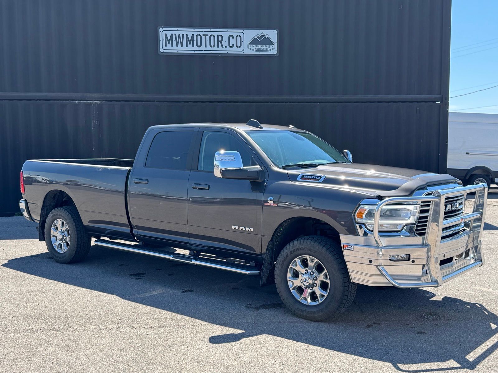 Gray (Granite Crystal Metallic Clearcoat) 2024 RAM 3500 Pickup Truck Four-Wheel Drive 6-Speed Automatic