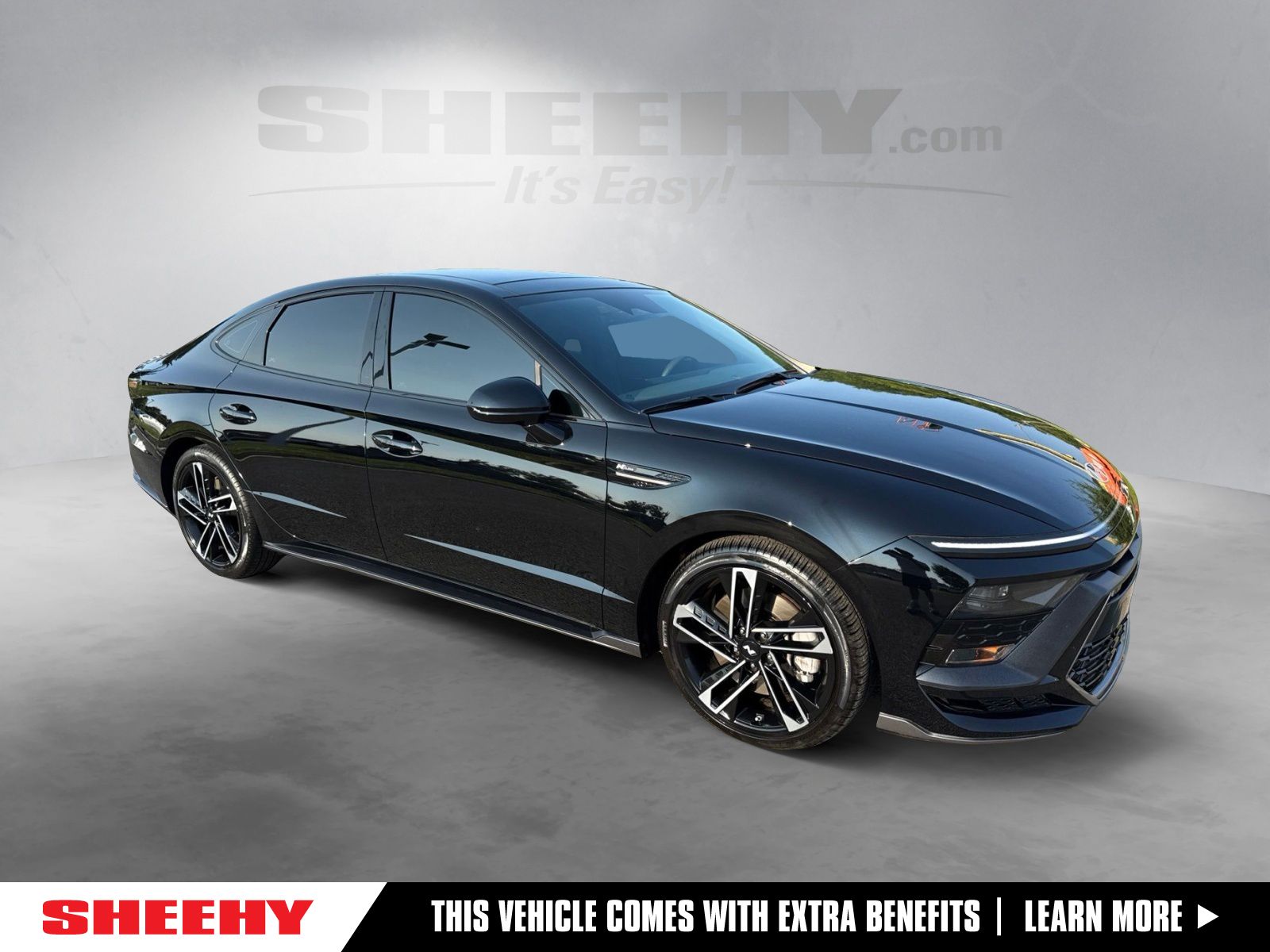 Onyx Black 2024 Hyundai Sonata Sedan Front-Wheel Drive 8-Speed Automatic