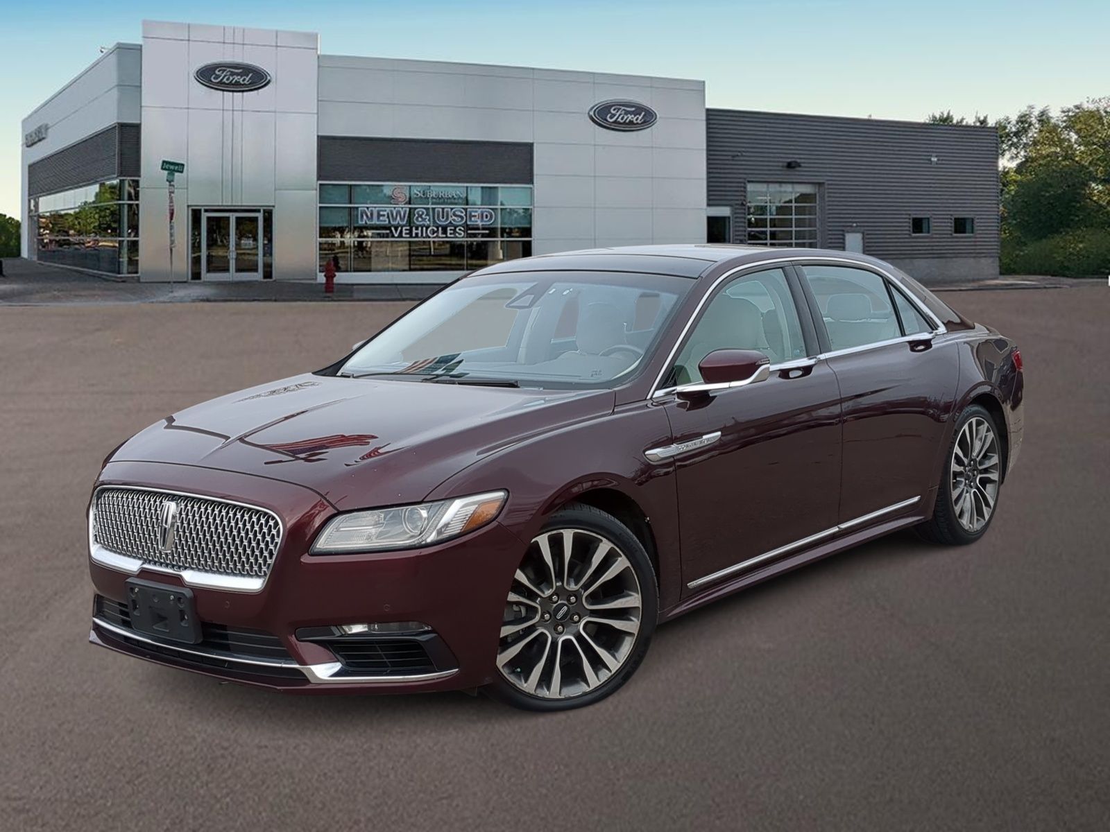 Red (Burgundy Velvet Tinted Clearcoat) 2017 Lincoln Continental Reserve AWD Sedan All-Wheel Drive 6-Speed Automatic