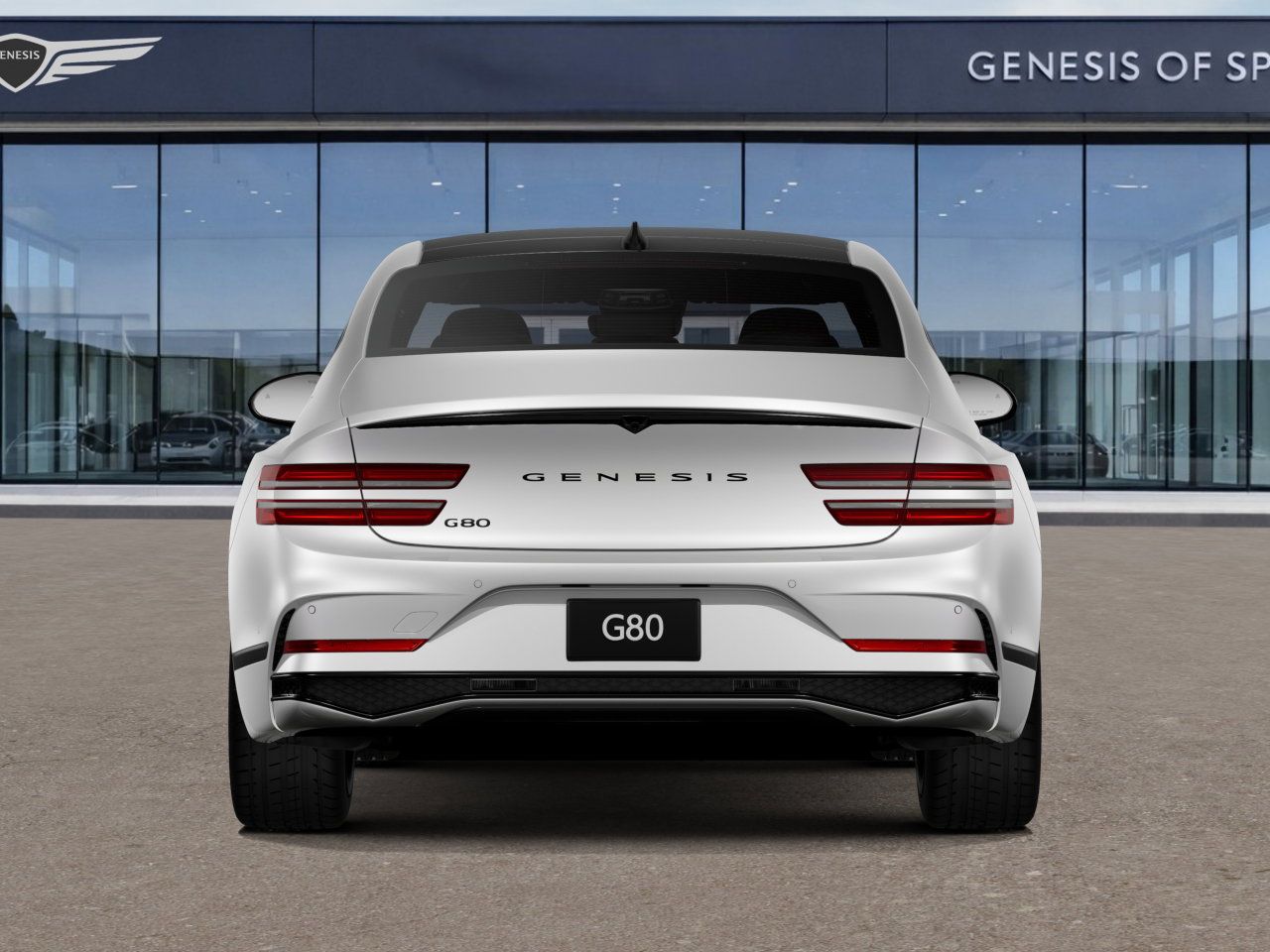 2026 Genesis G80 3.5T Prestige Black White at Genesis of Spring