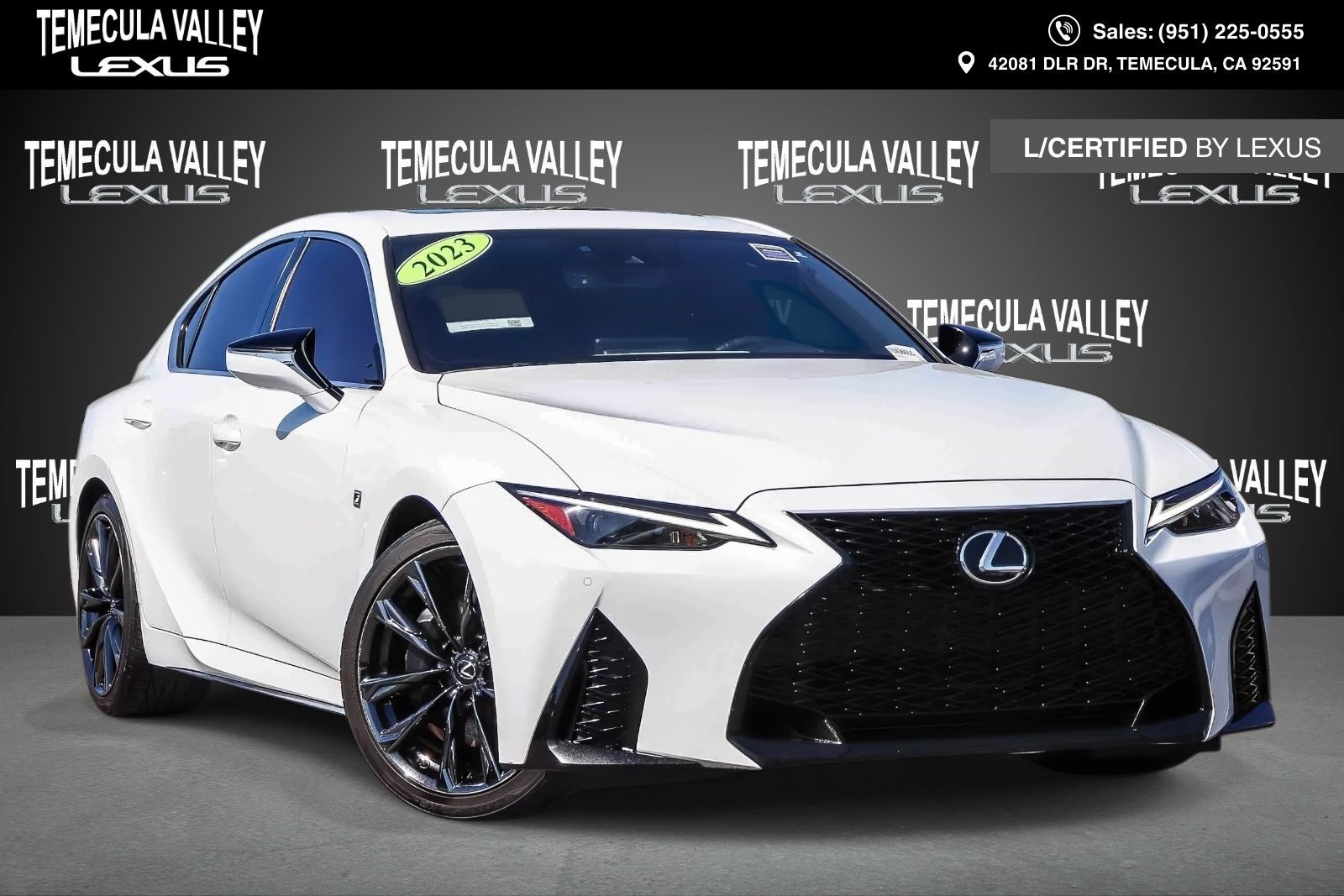 Ultra White 2023 Lexus IS Sedan Rear-Wheel Drive 8-Speed Automatic