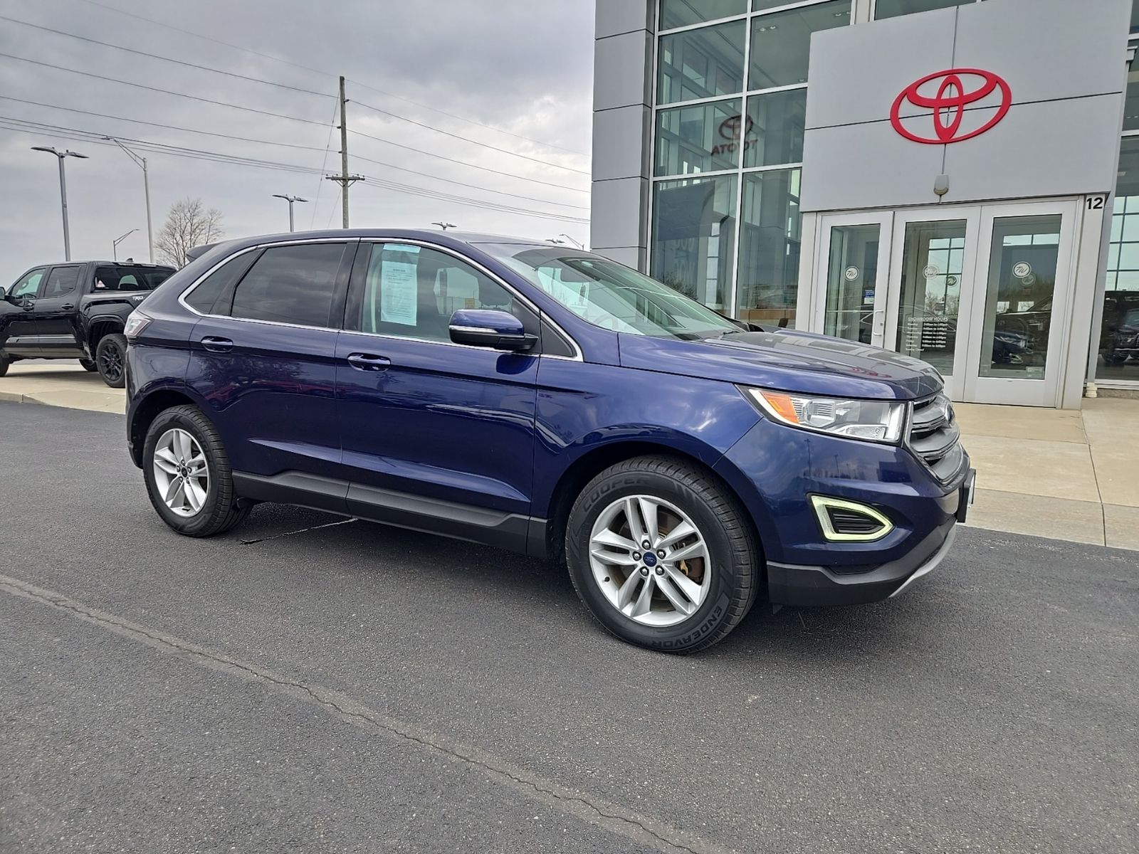 Kona Blue Metallic 2016 Ford Edge SEL AWD SUV / Crossover All-Wheel Drive 6-Speed Automatic