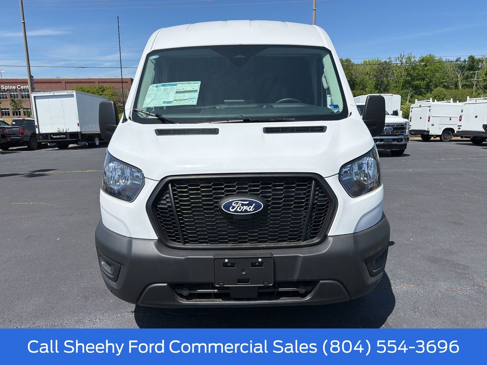 New 2026 Oxford White Ford Mid Roof Cargo Van image 3
