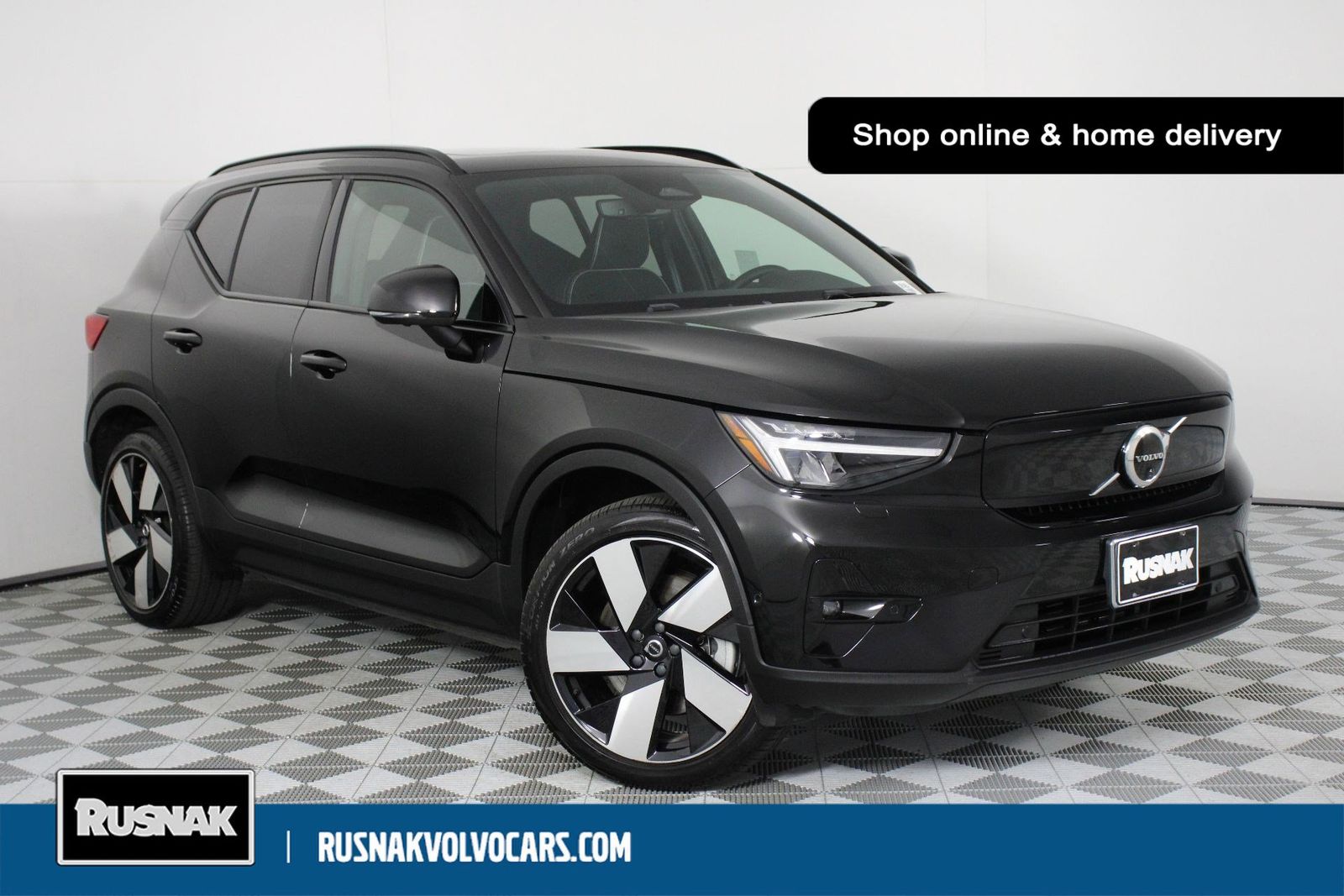 Black Stone 2023 Volvo XC40 Recharge Twin Ultimate eAWD SUV / Crossover All-Wheel Drive 1-Speed Automatic