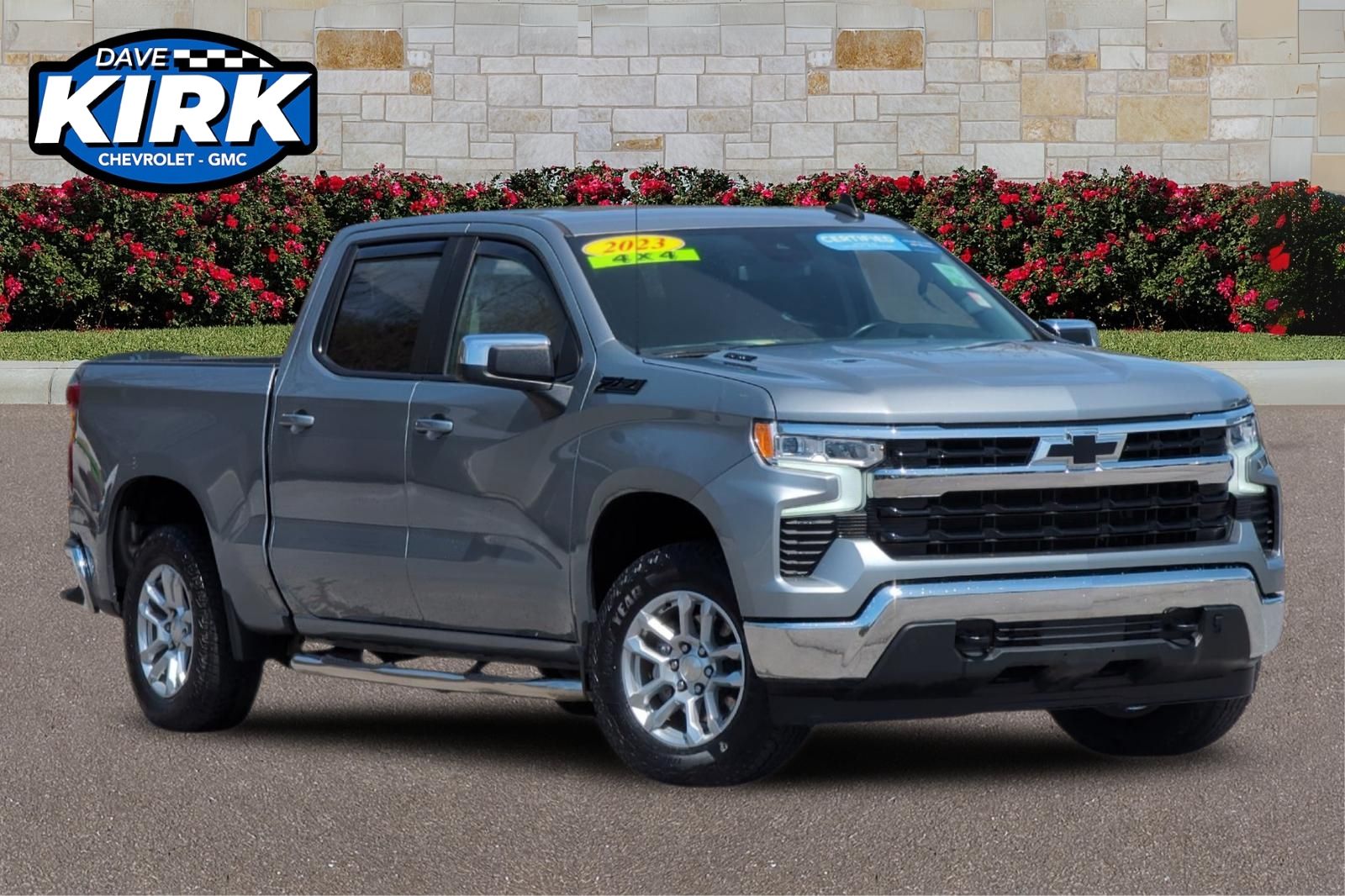 Sterling Gray Metallic 2023 Chevrolet Silverado 1500 LT Crew Cab 4WD Pickup Truck Four-Wheel Drive Automatic