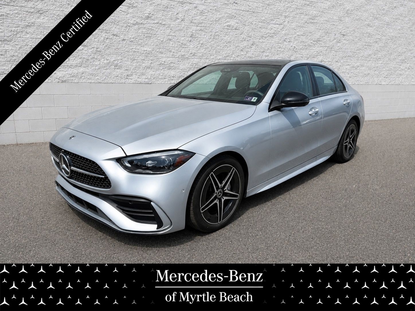 Cirrus Silver 2023 Mercedes-Benz C-Class Sedan All-Wheel Drive 9-Speed Automatic