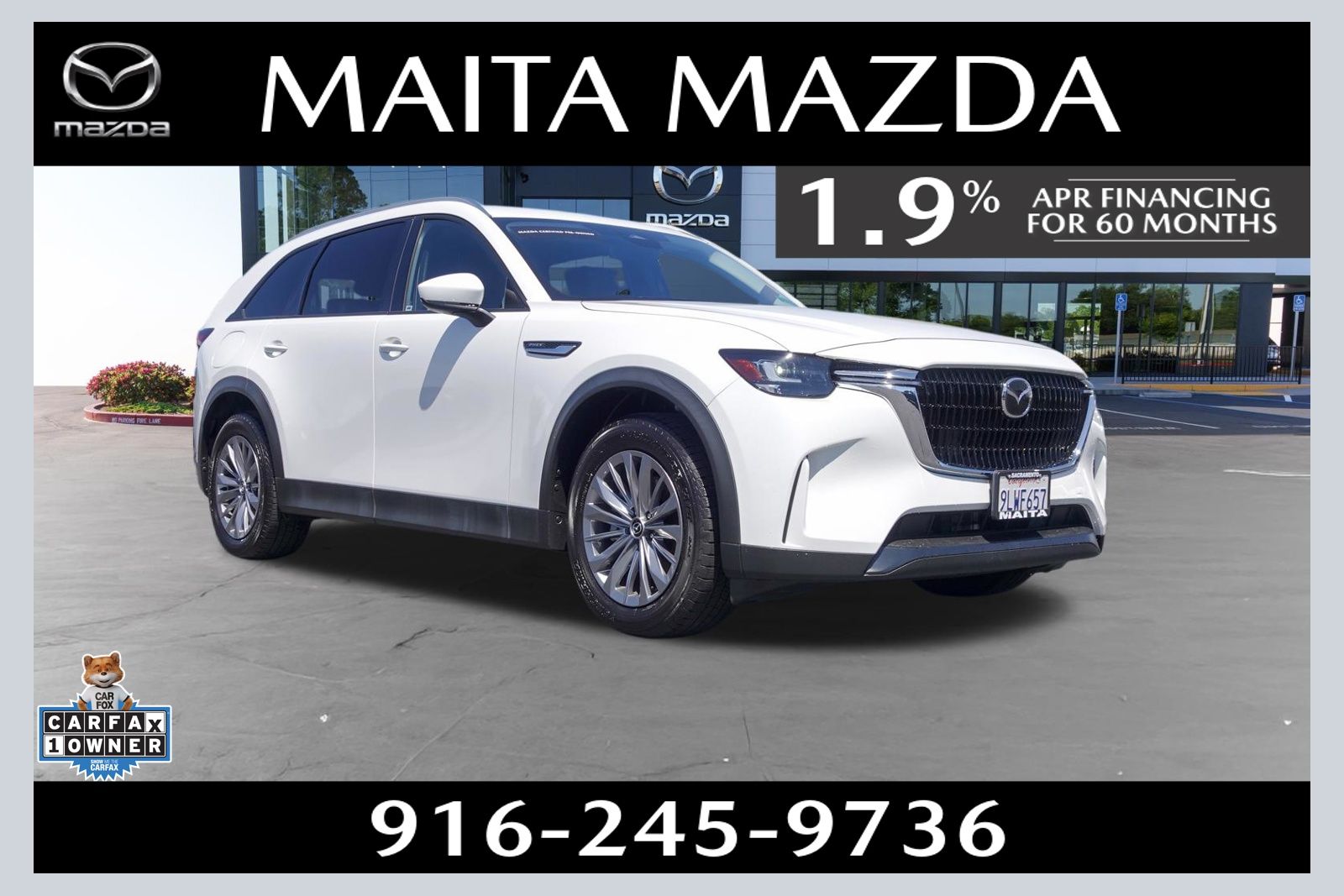 Rhodium White Premium 2024 Mazda CX-90 PHEV Preferred AWD SUV / Crossover All-Wheel Drive 8-Speed Automatic