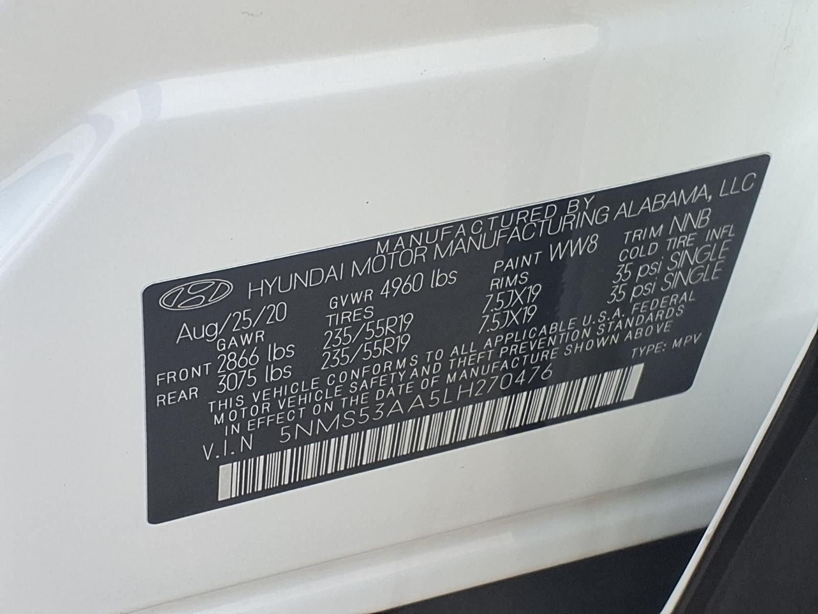 2020 Hyundai Santa Fe Limited Gray at DeMontrond Gulf Freeway