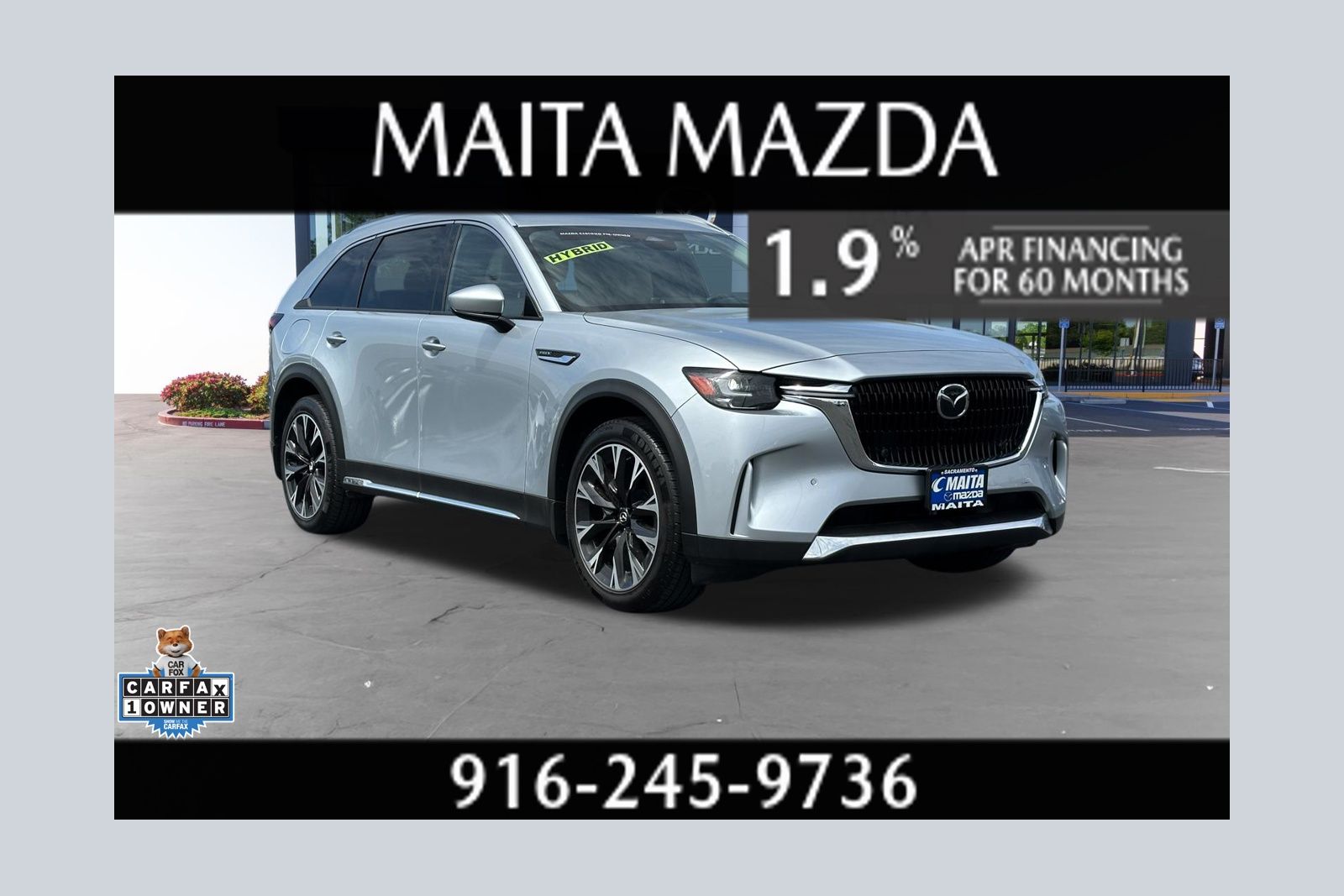 Sonic Silver 2024 Mazda CX-90 SUV / Crossover All-Wheel Drive 8-Speed Automatic