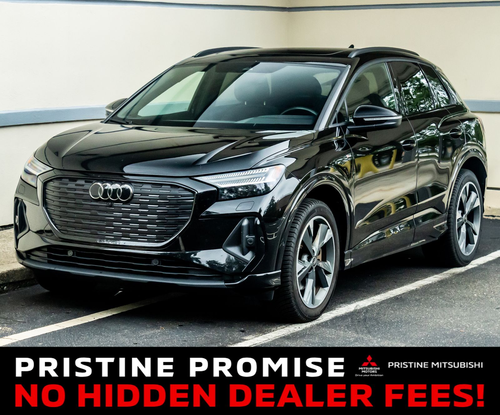 Black Metallic 2023 Audi Q4 e-tron SUV / Crossover All-Wheel Drive Automatic