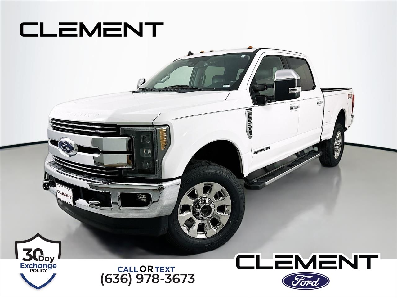Oxford White 2019 Ford F-350 Super Duty Lariat Crew Cab 4WD Pickup Truck Four-Wheel Drive 6-Speed Automatic