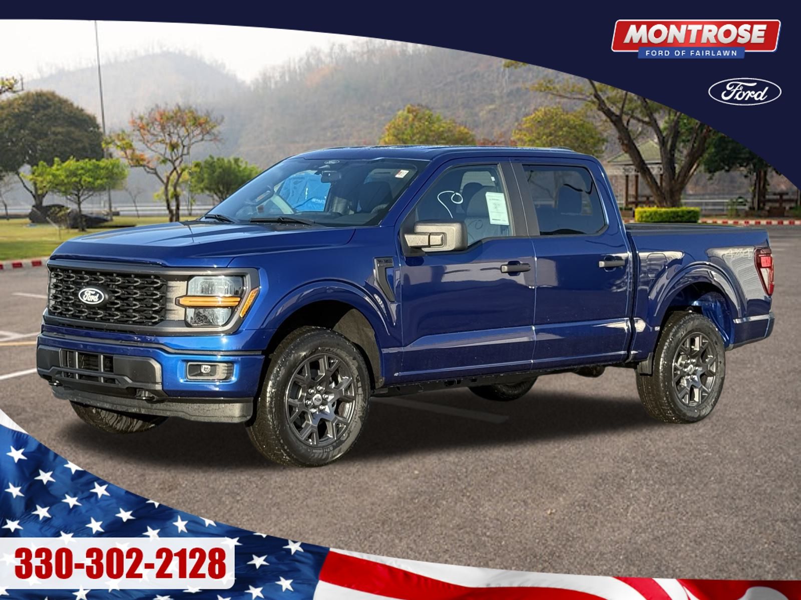 Blue Metallic 2026 Ford F-150 Pickup Truck Four-Wheel Drive Automatic