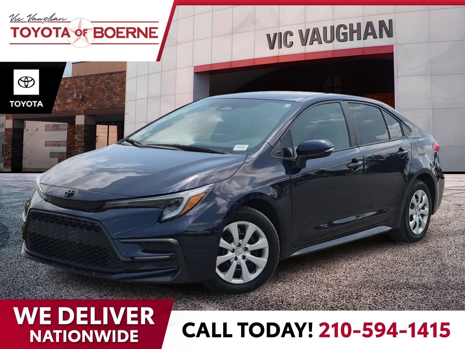 Blue (Dark) 2024 Toyota Corolla Sedan Front-Wheel Drive Continuously Variable Transmission