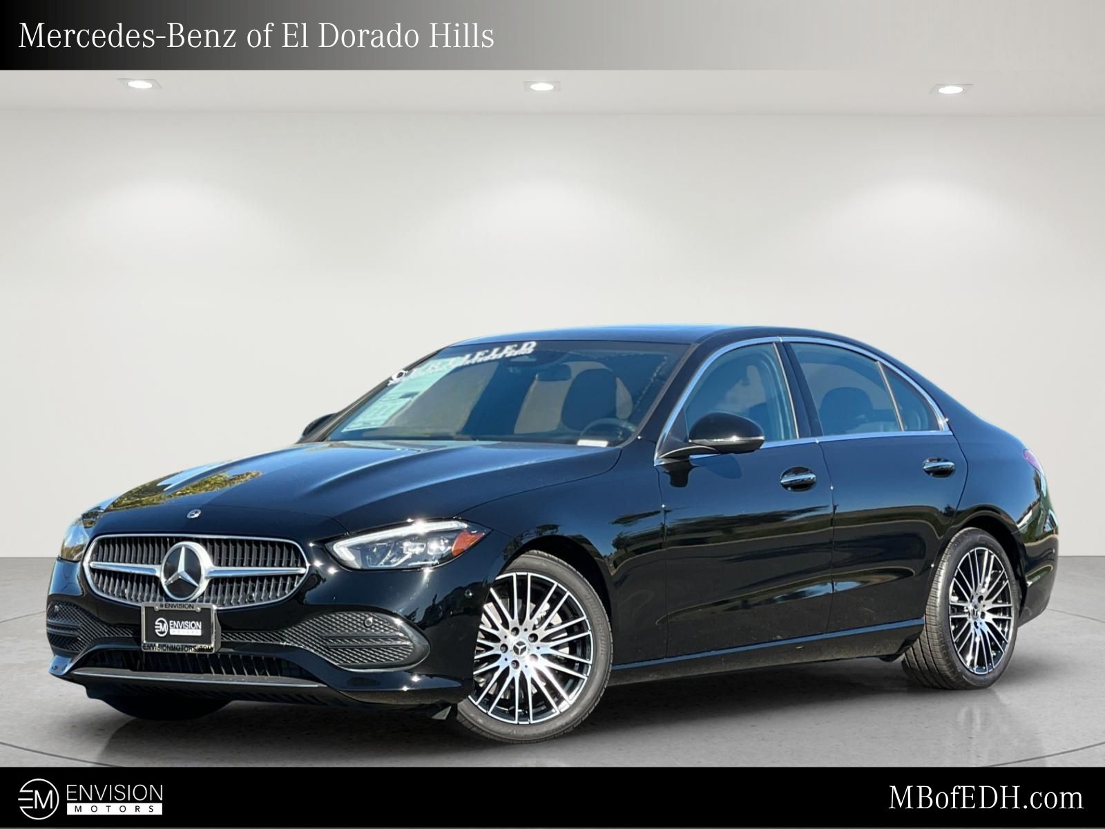 Black 2025 Mercedes-Benz C-Class Sedan Rear-Wheel Drive 9-Speed Automatic