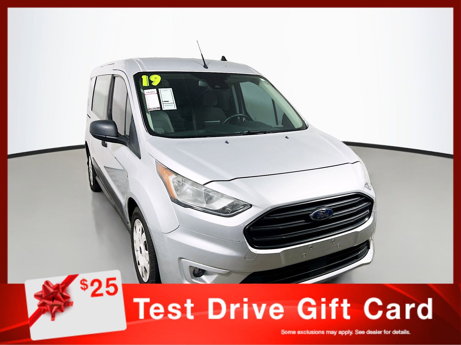Silver 2019 Ford Transit Connect Van Front-Wheel Drive 8-Speed Automatic