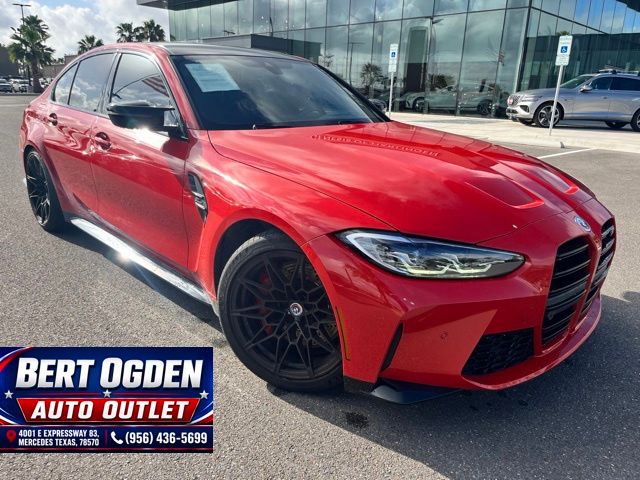 Red Metallic 2023 BMW M3 Competition RWD Sedan Rear-Wheel Drive 8-Speed Automatic