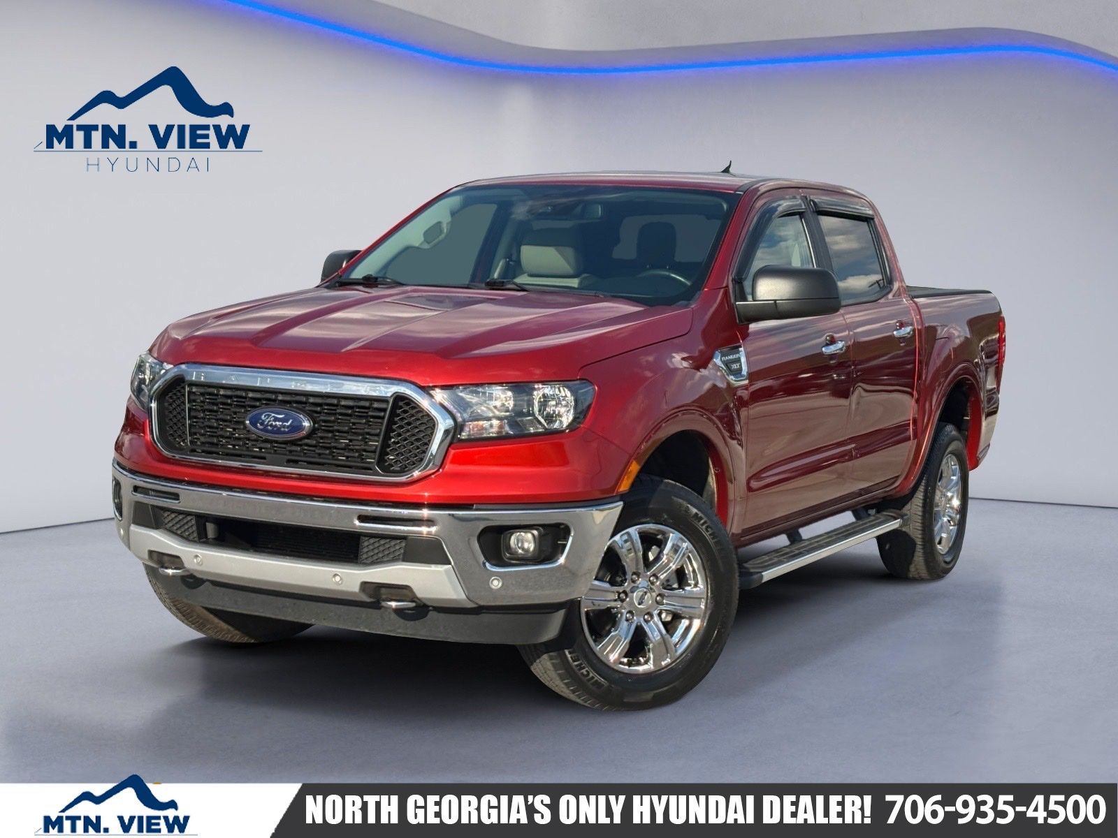 Chili Pepper Red 2019 Ford Ranger XLT SuperCrew RWD Pickup Truck 4X2 Automatic
