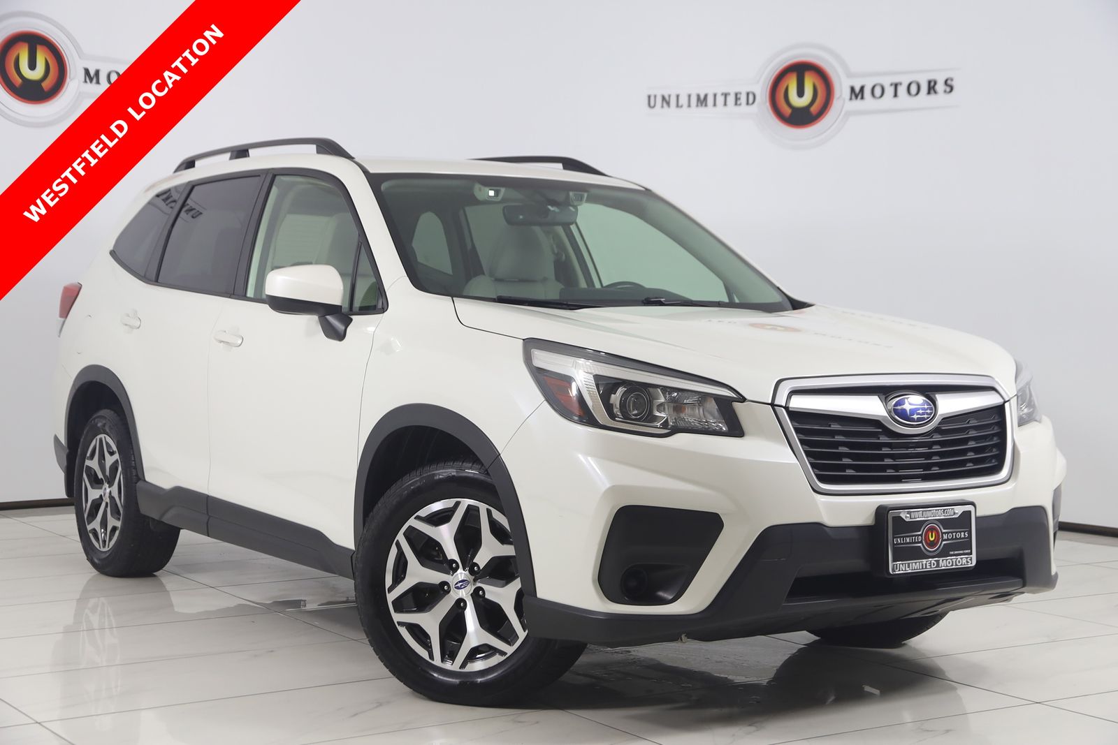 Crystal White Pearl 2019 Subaru Forester SUV / Crossover All-Wheel Drive Continuously Variable Transmission