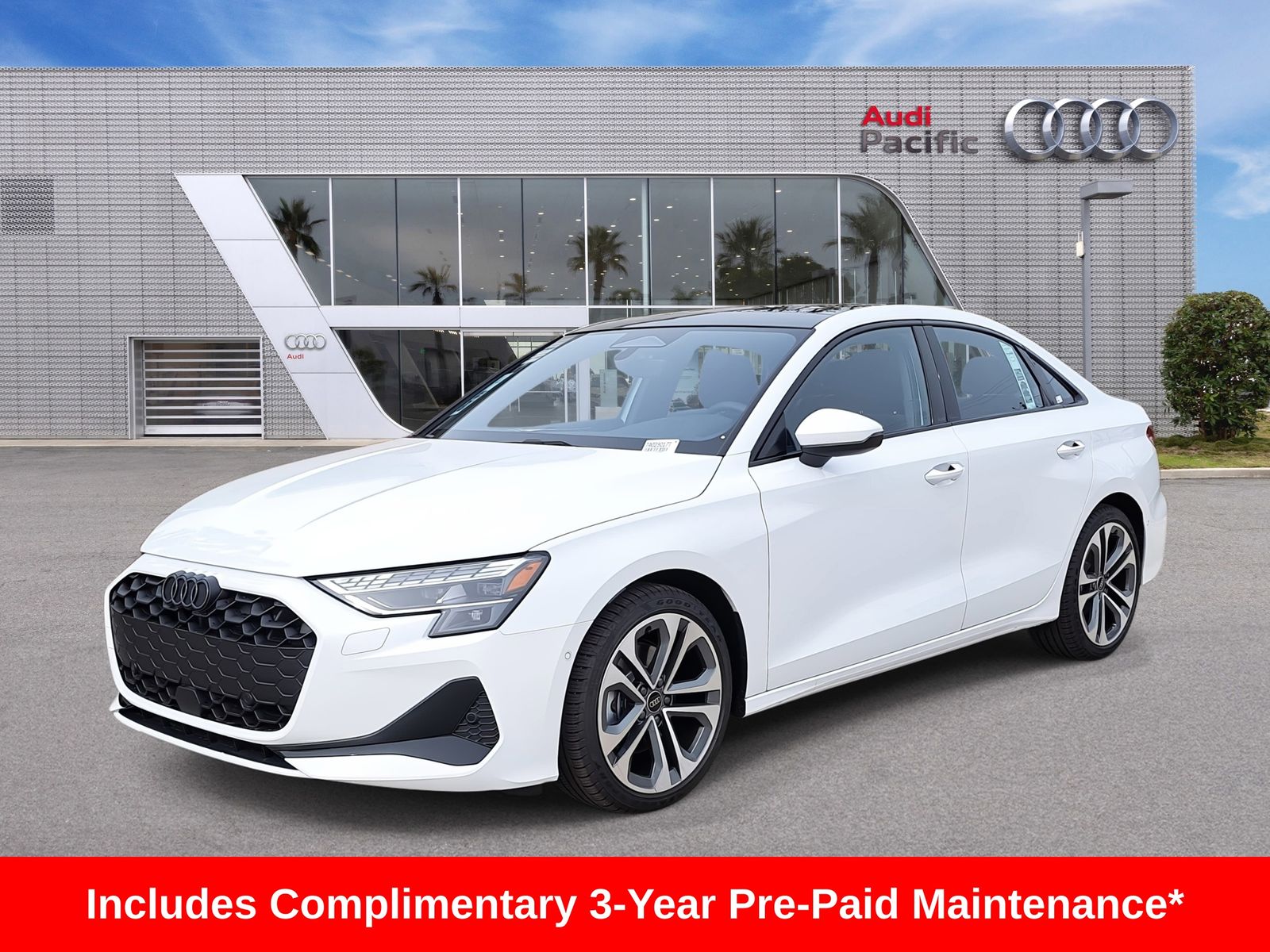 ARKONA WHITE 2026 Audi A3 Sedan All-Wheel Drive 7-Speed Automatic