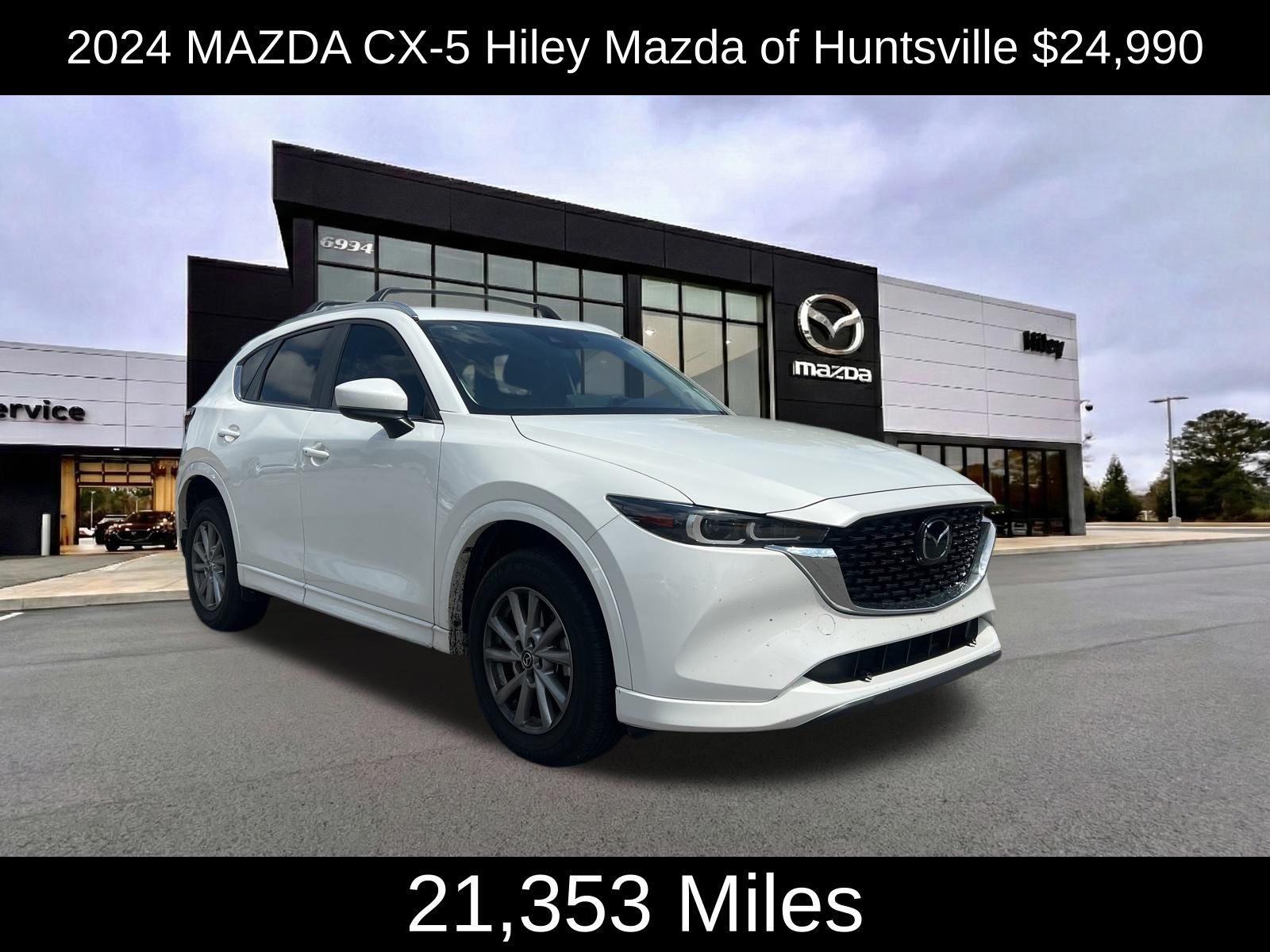 Rhodium White Metallic 2024 Mazda CX-5 2.5 S Select AWD SUV / Crossover All-Wheel Drive 6-Speed Automatic