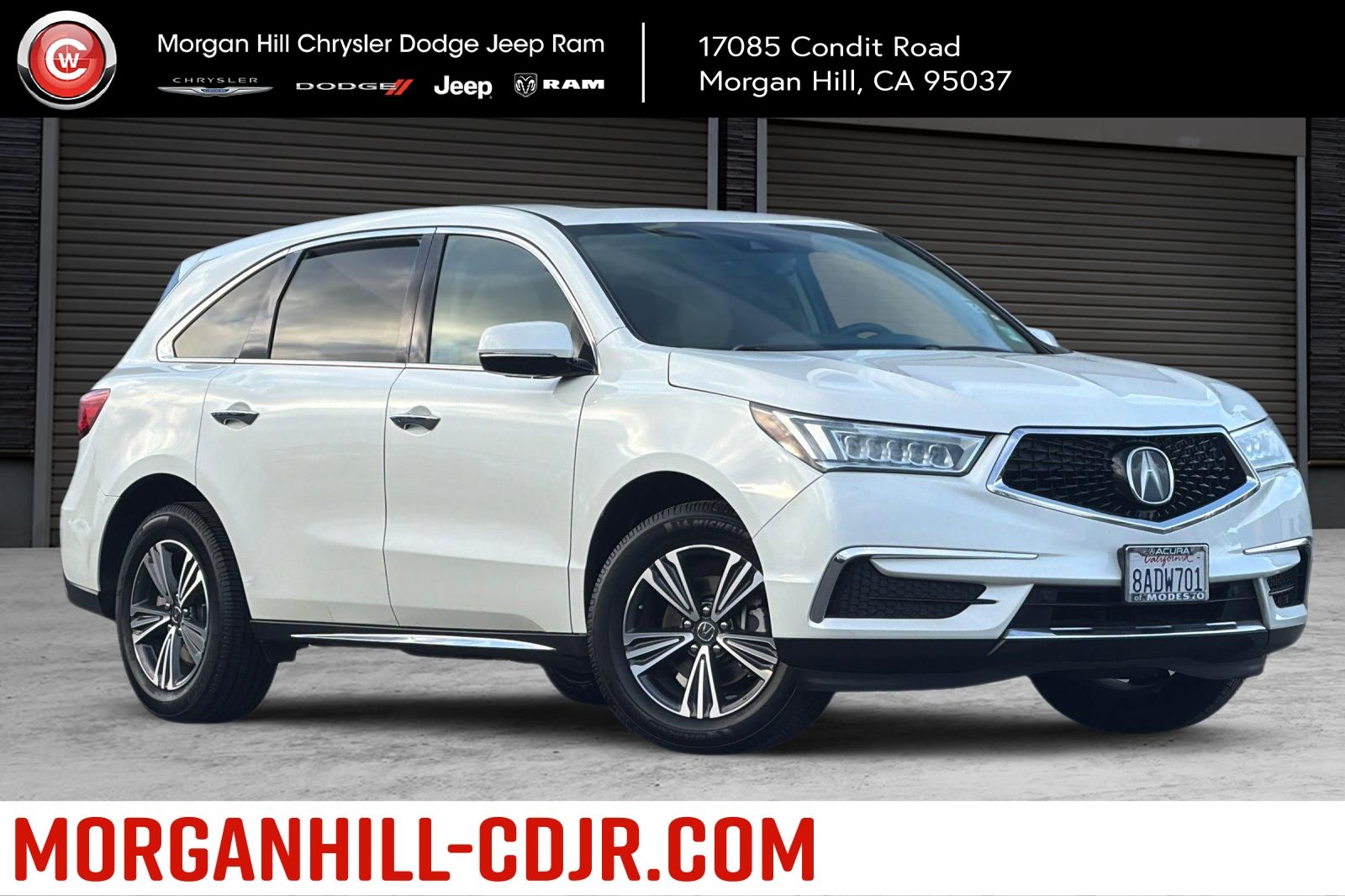 White Diamond Pearl 2017 Acura MDX SUV / Crossover Front-Wheel Drive 9-Speed Automatic