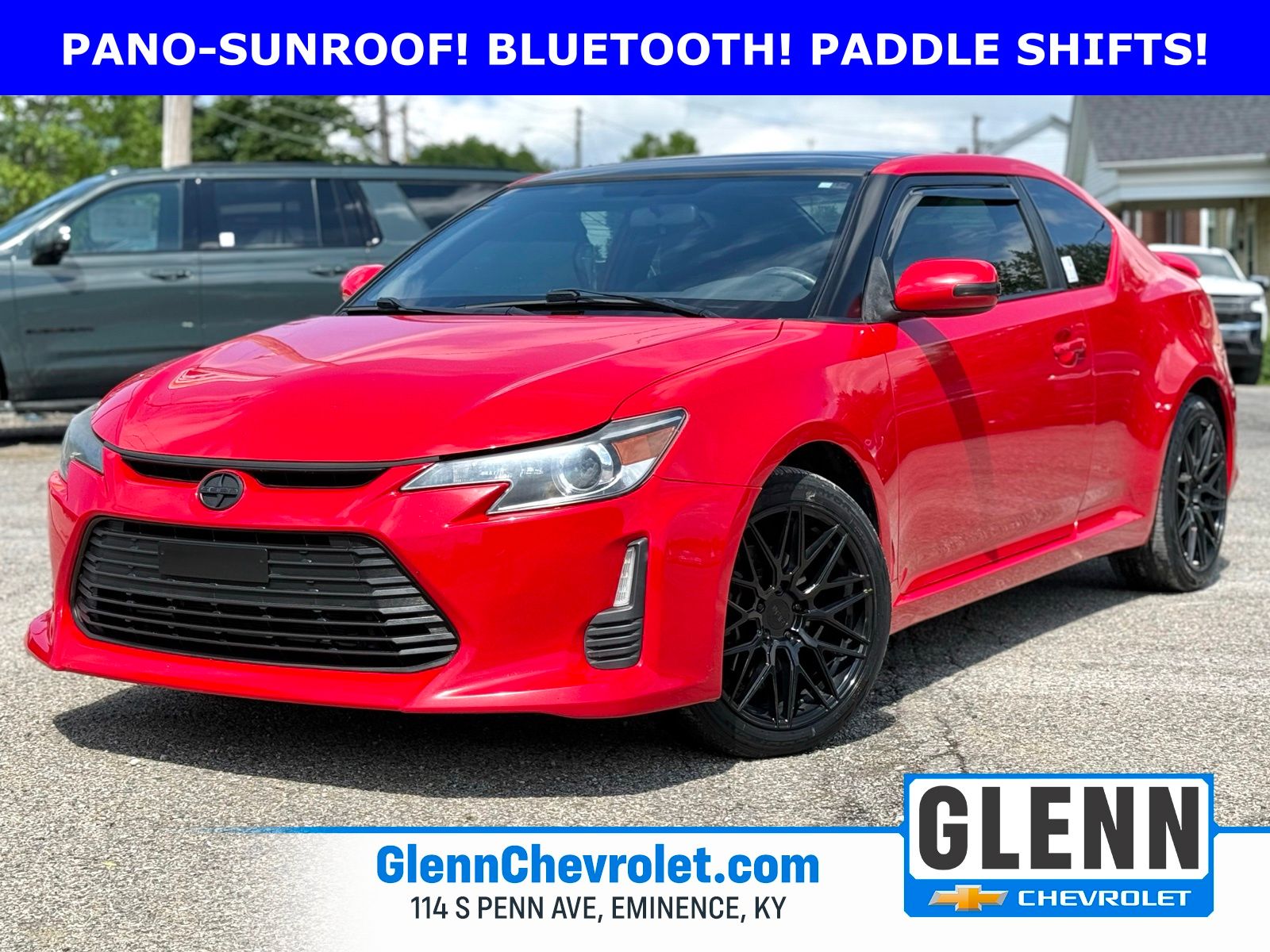 Absolutely Red 2015 Scion tC Base Coupe Front-Wheel Drive 6-Speed Automatic