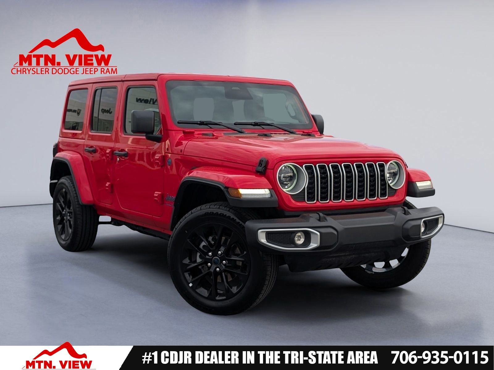 Firecracker Red Clearcoat 2025 Jeep Wrangler 4xe Sahara 4WD SUV / Crossover Four-Wheel Drive 8-Speed Automatic