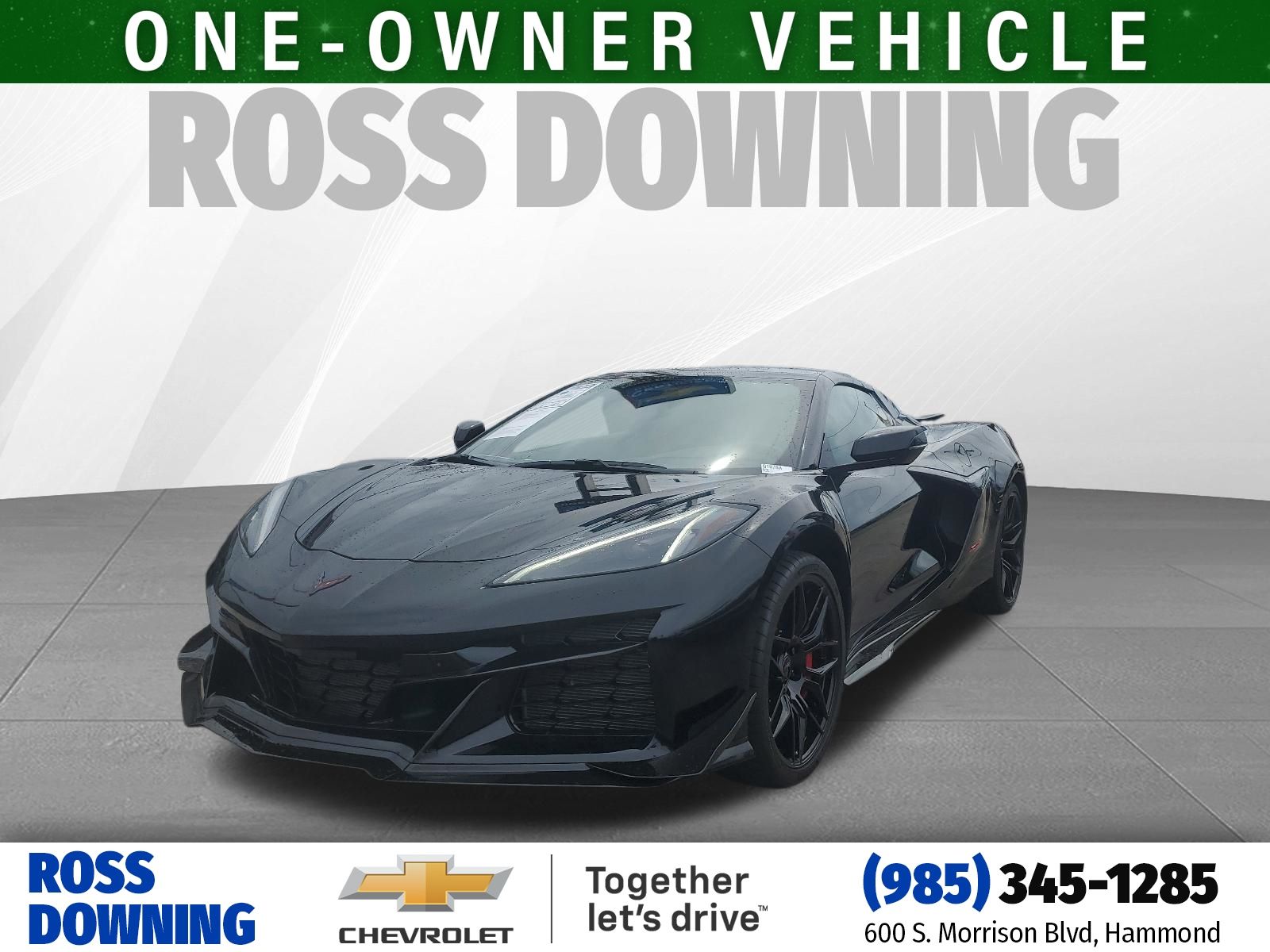2025 Chevrolet Corvette Z06 Black at Ross Downing Chevrolet