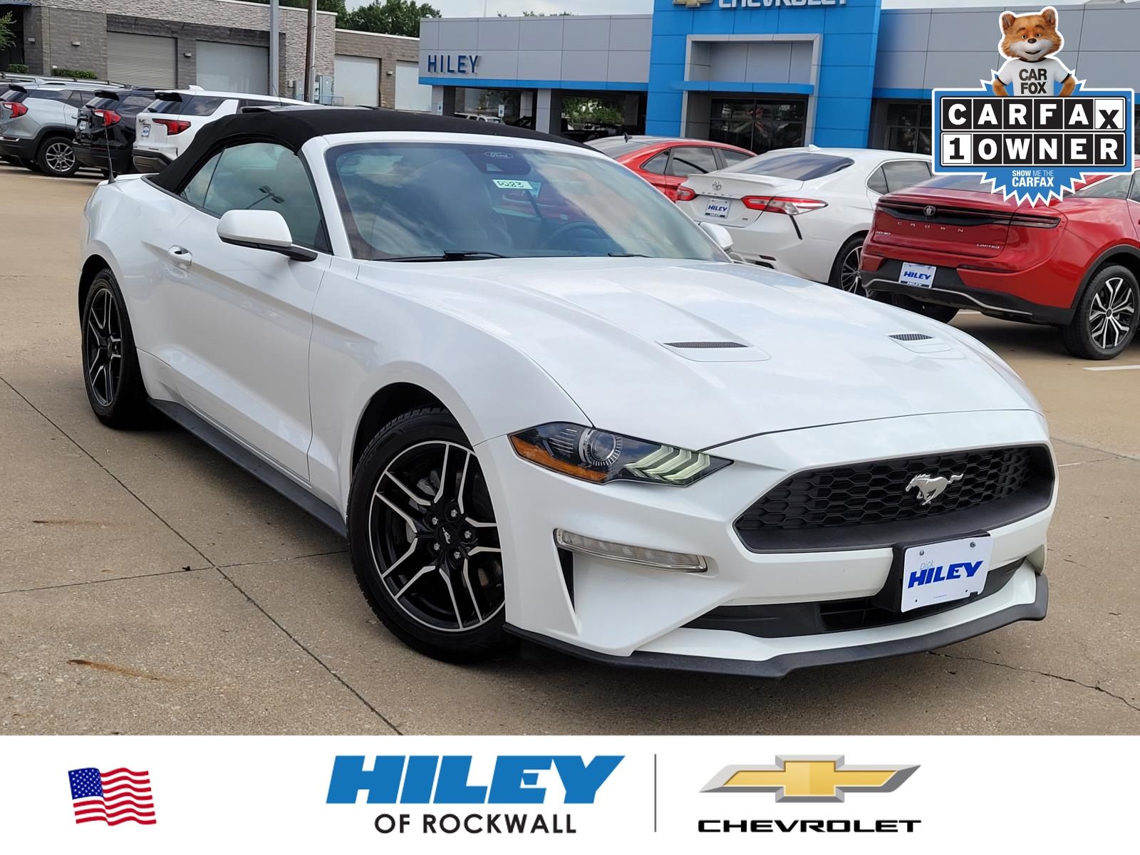 Oxford White 2023 Ford Mustang EcoBoost Premium Convertible RWD Convertible Rear-Wheel Drive Automatic