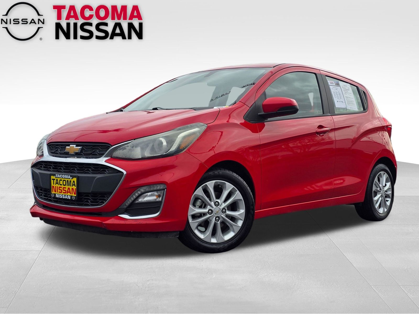 Red Hot 2021 Chevrolet Spark 1LT FWD Hatchback Front-Wheel Drive Continuously Variable Transmission