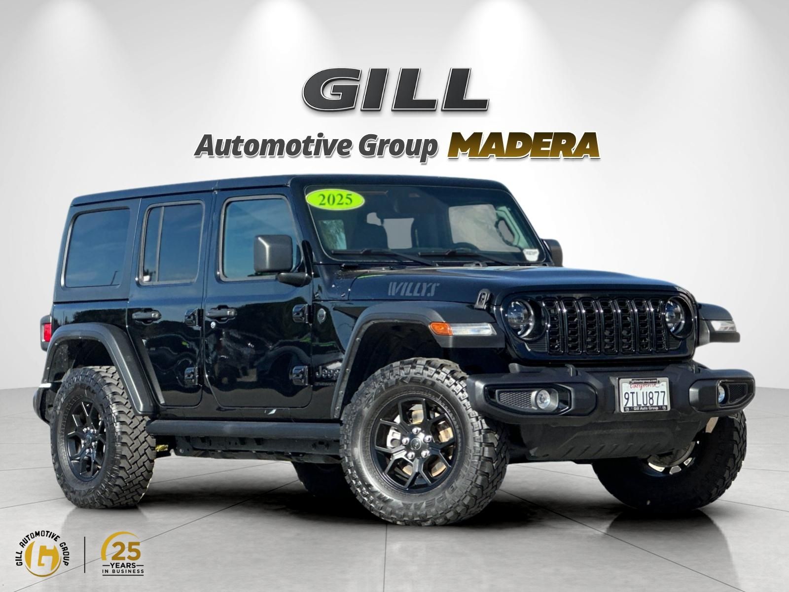 Black Clearcoat 2025 Jeep Wrangler SUV / Crossover Four-Wheel Drive 8-Speed Automatic