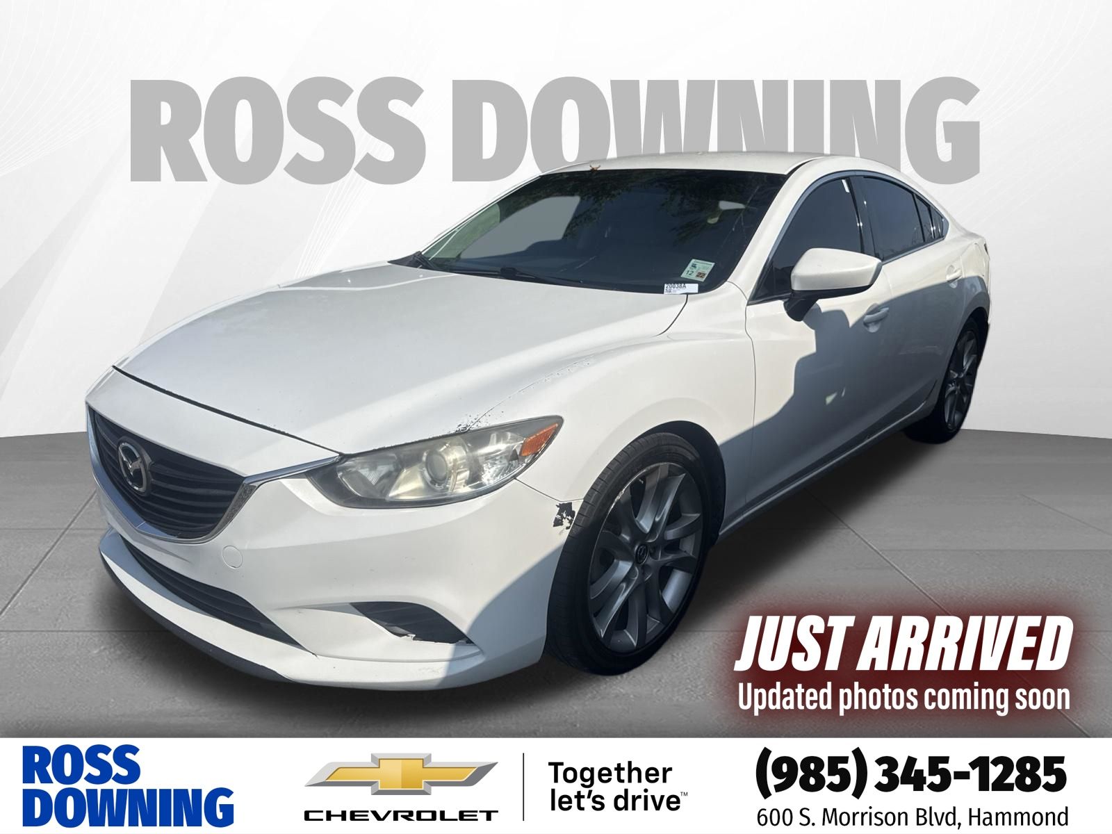 Snowflake White Pearl Mica 2014 Mazda MAZDA6 Sedan Front-Wheel Drive 6-Speed Automatic
