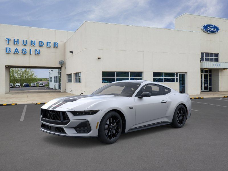 Iconic Silver Metallic 2025 Ford Mustang GT Premium Fastback RWD Coupe Rear-Wheel Drive 6-Speed Manual