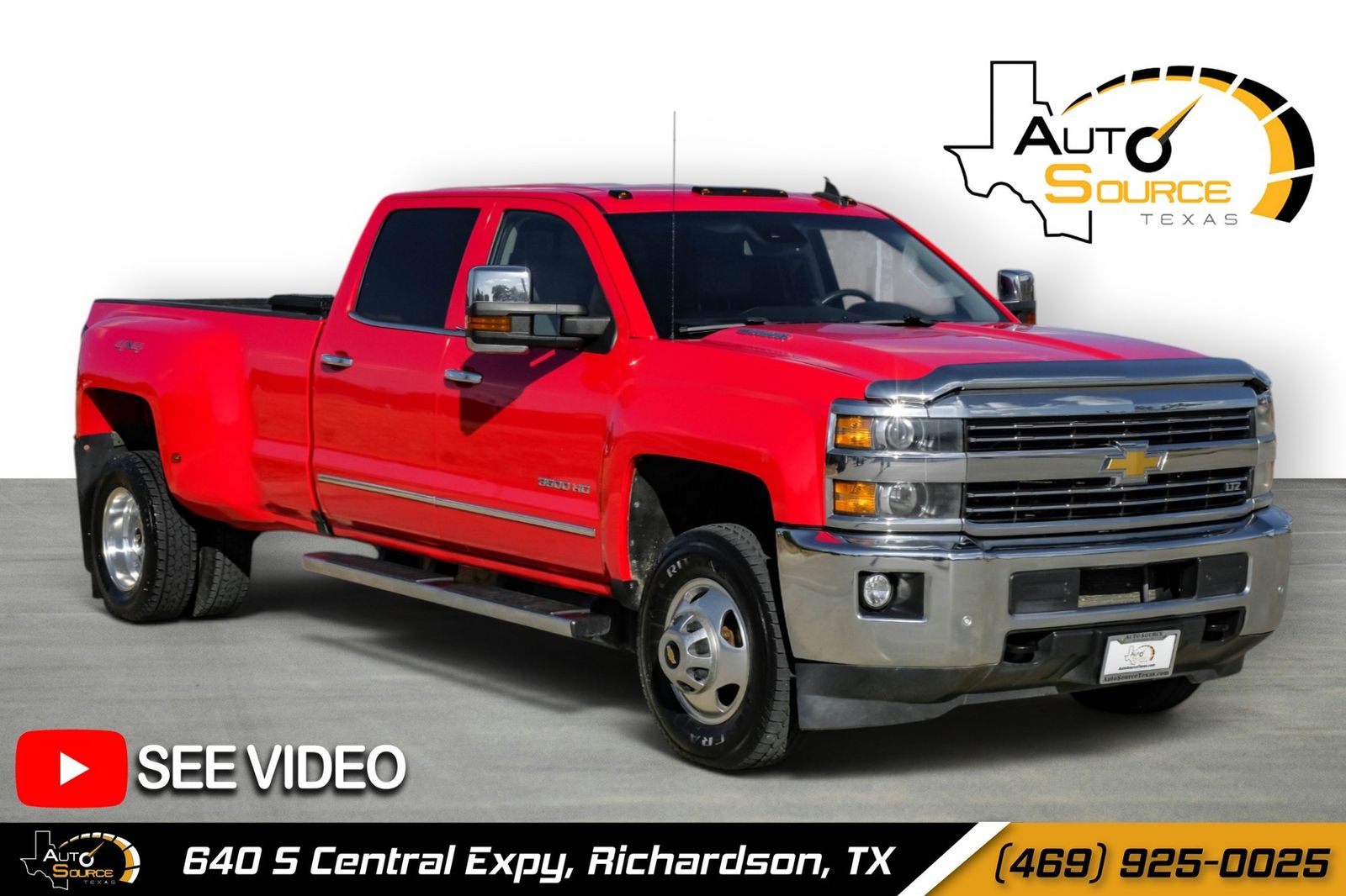  2016 Chevrolet Silverado 3500HD LTZ Crew Cab 4WD   