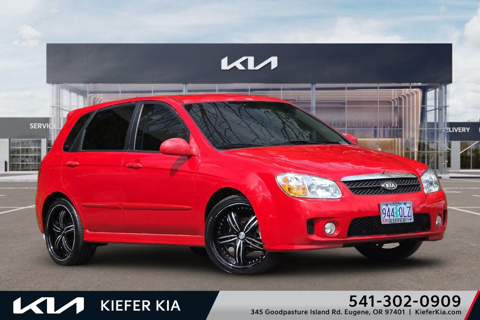 Classic Red 2007 Kia Spectra Spectra5 Wagon Wagon Front-Wheel Drive 4-Speed Automatic Overdrive