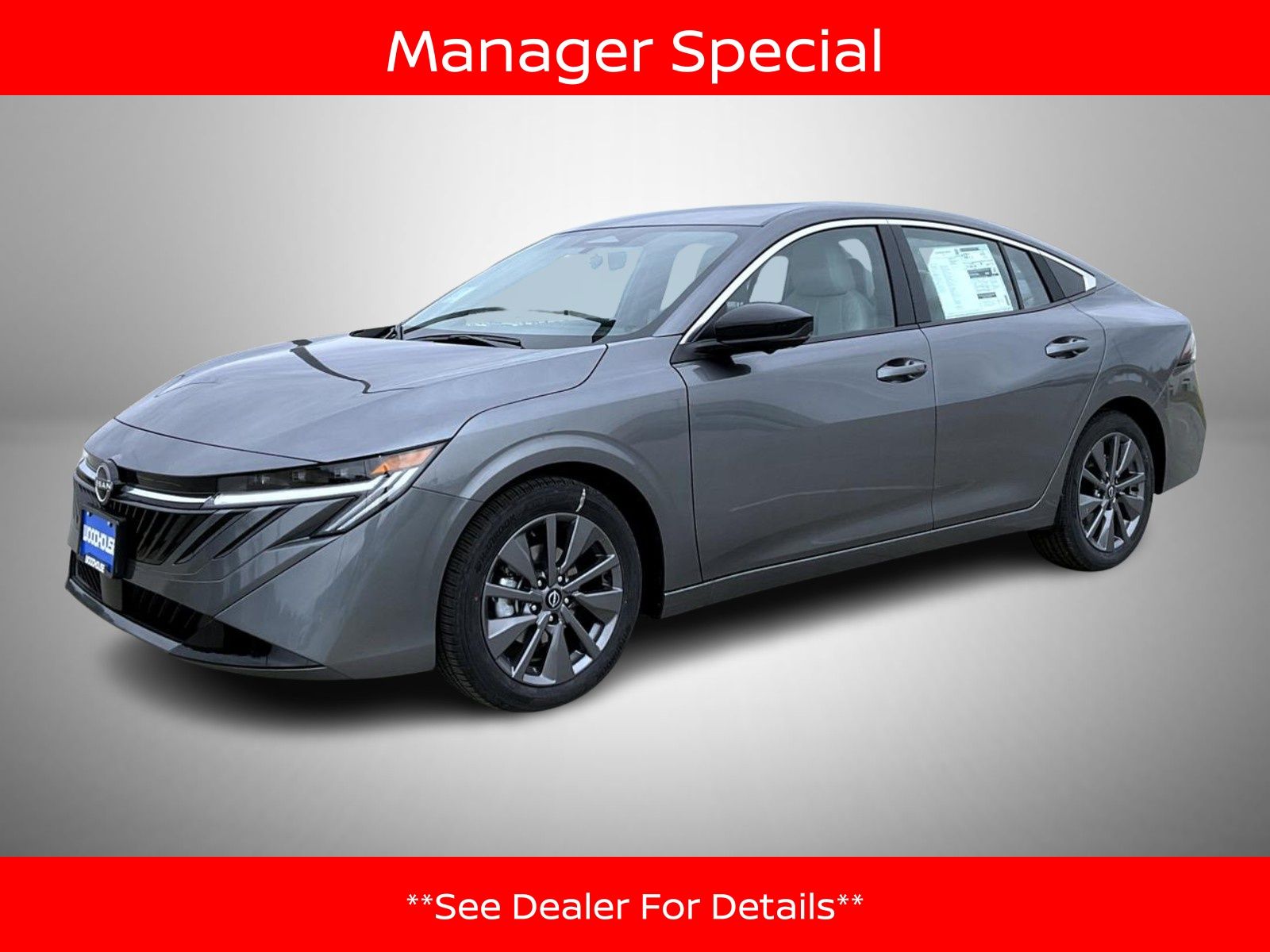 Gray (Gun Metallic) 2026 Nissan Sentra Sedan Front-Wheel Drive Continuously Variable Transmission