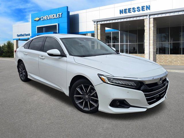 Platinum White Pearl 2022 Honda Accord EX-L FWD Sedan Front-Wheel Drive Continuously Variable Transmission
