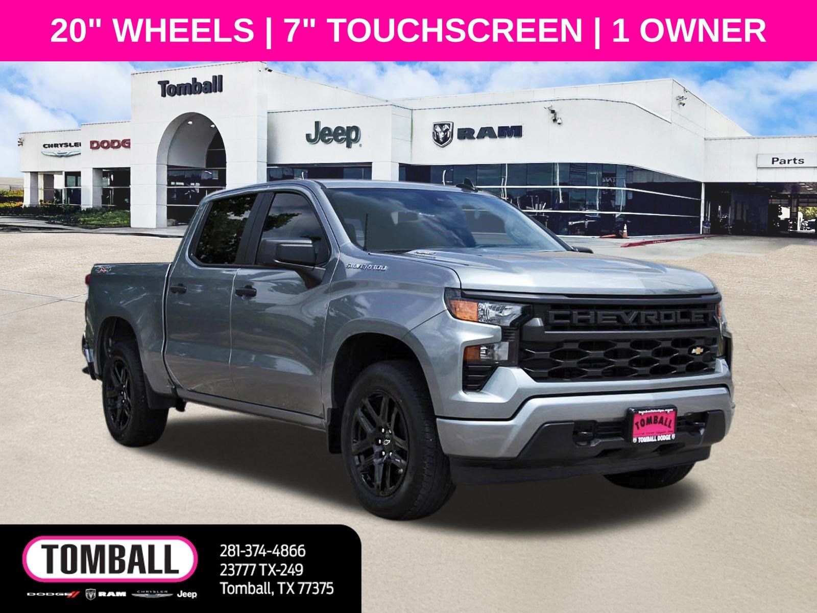 Sterling Gray Metallic 2025 Chevrolet Silverado 1500 Pickup Truck Four-Wheel Drive 8-Speed Automatic