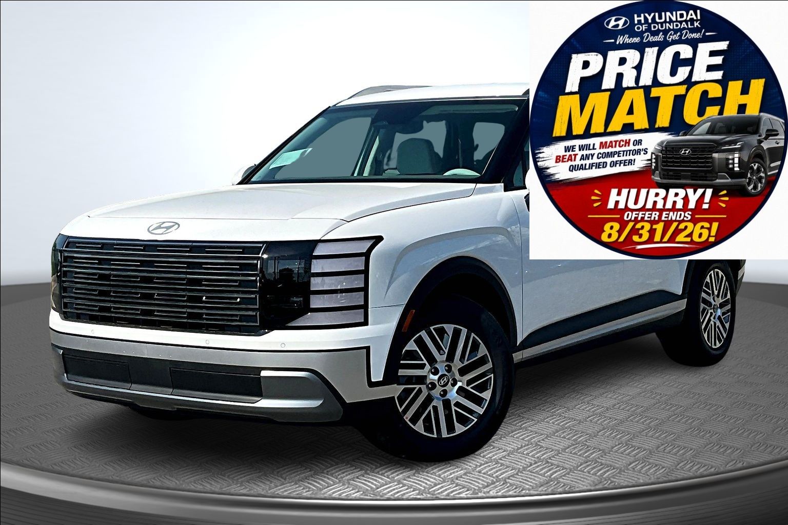 Creamy White Pearl 2026 Hyundai Palisade SUV / Crossover All-Wheel Drive 8-Speed Automatic