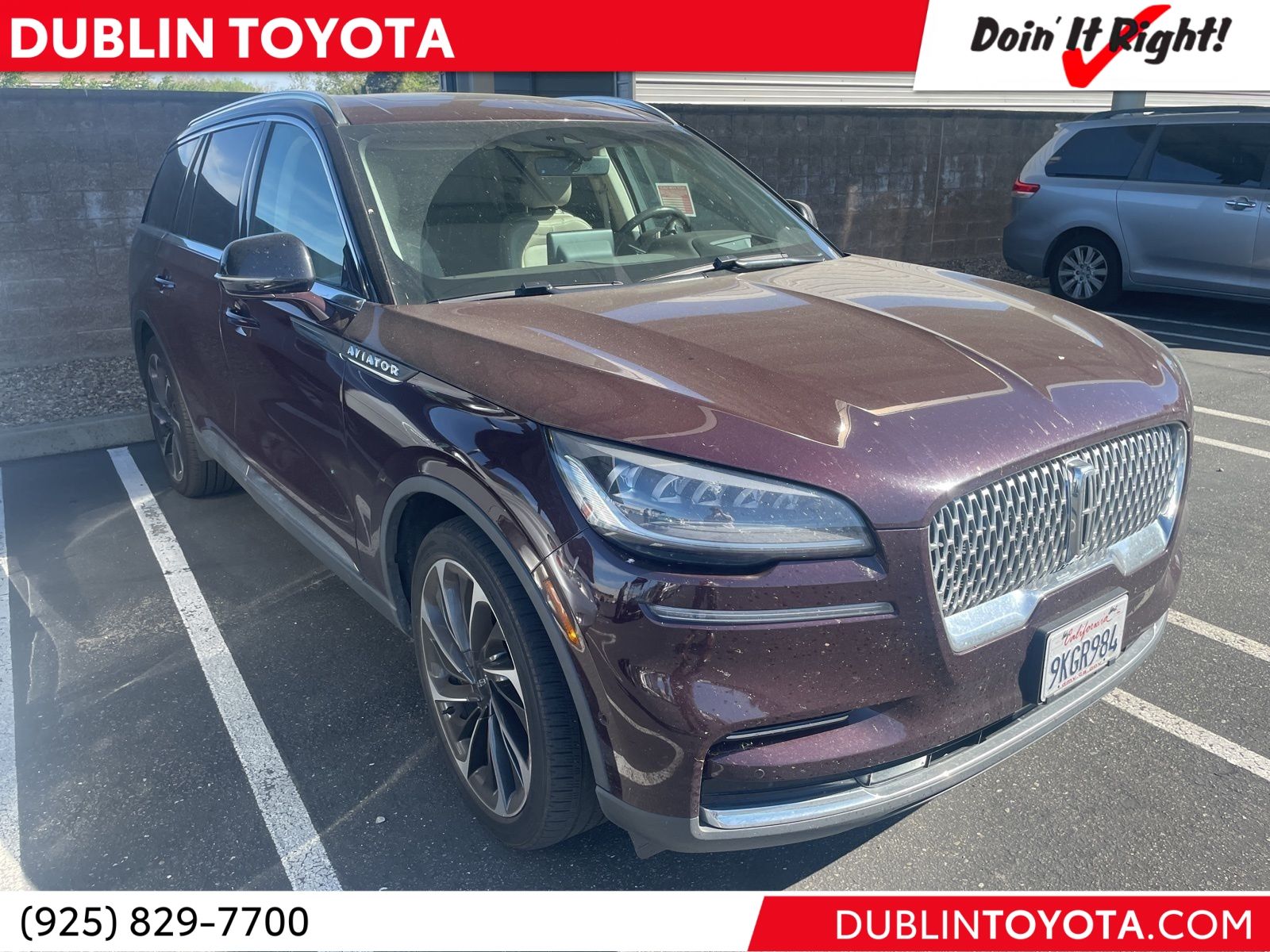 Diamond Red Metallic Tinted Clearcoat 2023 Lincoln Aviator Reserve RWD SUV / Crossover Rear-Wheel Drive Automatic