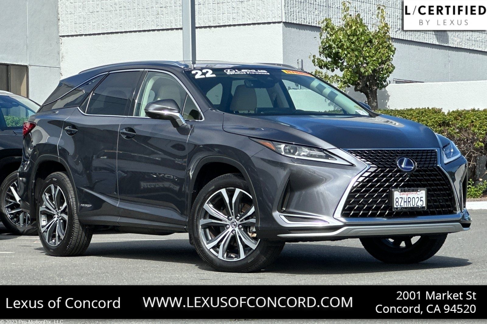 Cloudburst Gray 2022 Lexus RX Hybrid 450hL AWD SUV / Crossover All-Wheel Drive Continuously Variable Transmission