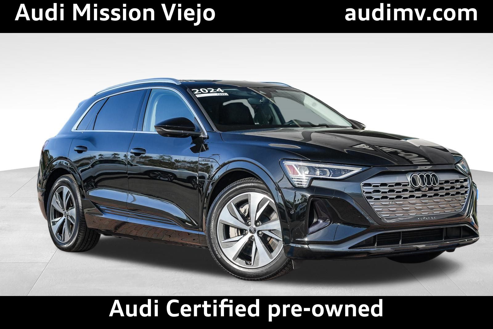 Mythos Black Metallic 2024 Audi Q8 e-tron quattro Premium Plus AWD SUV / Crossover All-Wheel Drive Automatic