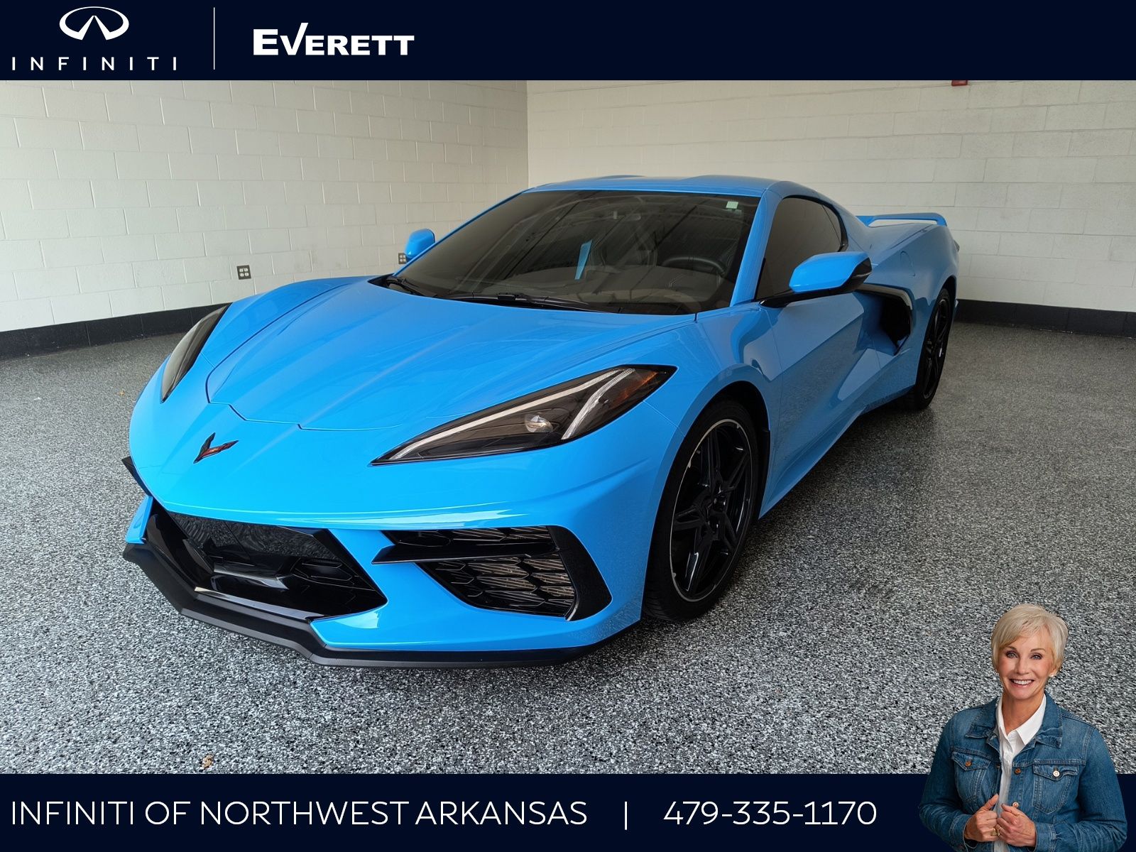 2023 Chevrolet Corvette Azul (Rapid Blue) Coupé Tracción trasera 8 velocidades Doble cloch